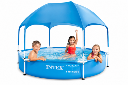 مسبح أطفال دائري مع مظلة إنتكس | Intex Kids Pool with Sunshade