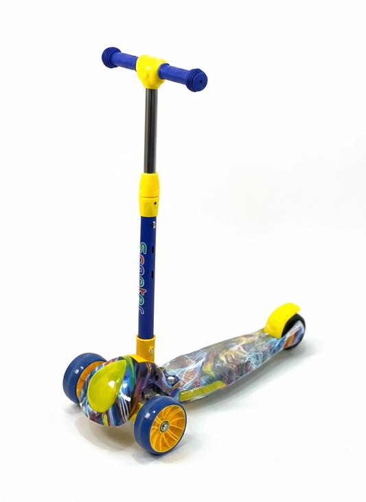 سكوتر أطفال ثلاثي العجلات – Kids 3-Wheel Scooter with LED Wheels