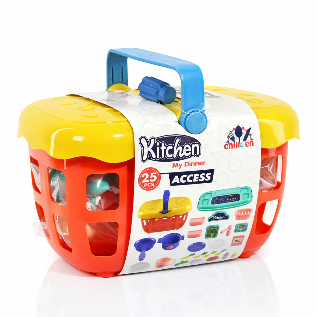 مجموعة أدوات المطبخ للأطفال – Kitchen My Dinner (25 قطعة)