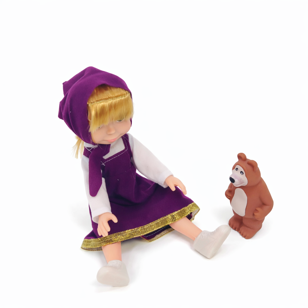 دمية ماشا مع إكسسوارات – Magic Girl Masha Doll Set