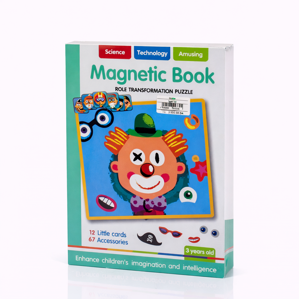 كتاب مغناطيسي تعليمي – Magnetic Book Role Transformation Puzzle
