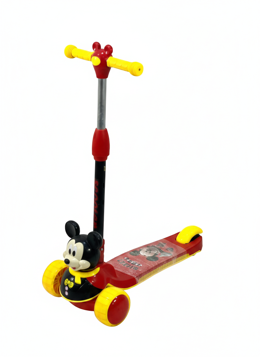 سكوتر أطفال ميكي ماوس بثلاث عجلات – Mickey Mouse 3-Wheel Kids Scooter