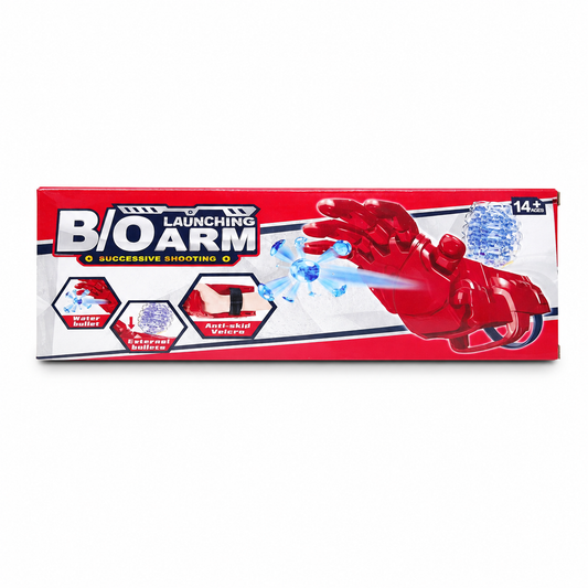 ذراع إطلاق كرات مائية بتصميم بطولي | Launching Arm Water Bullet Toy