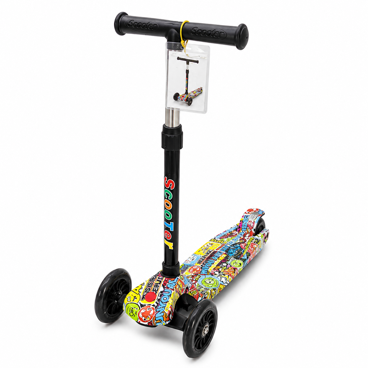تروتينات أطفال 3 عجلات بتصميم ملوّن | Kids Scooter 3 Wheels