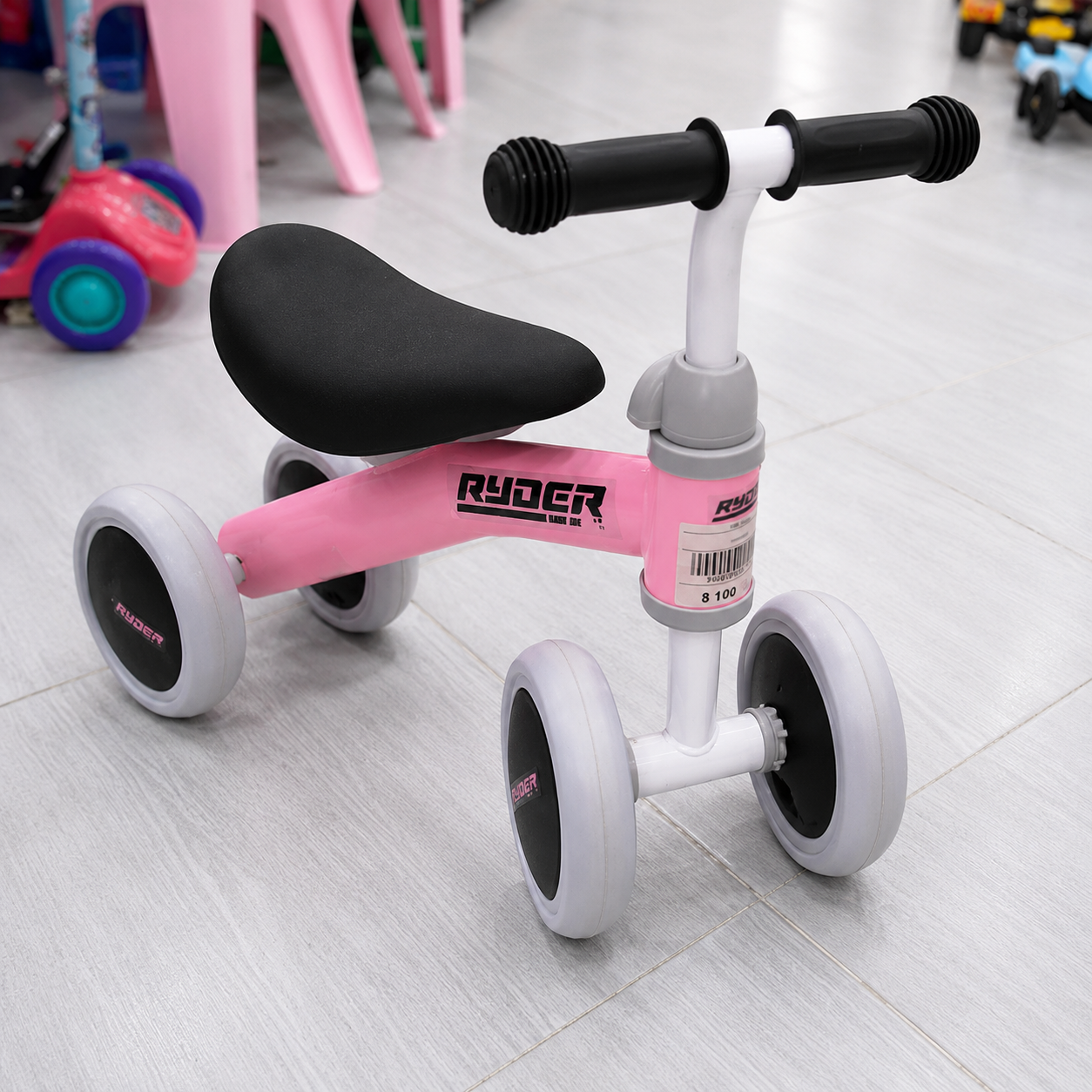 دراجة توازن ثلاثية للأطفال وردية | Kids 3-Wheel Balance Bike - Pink