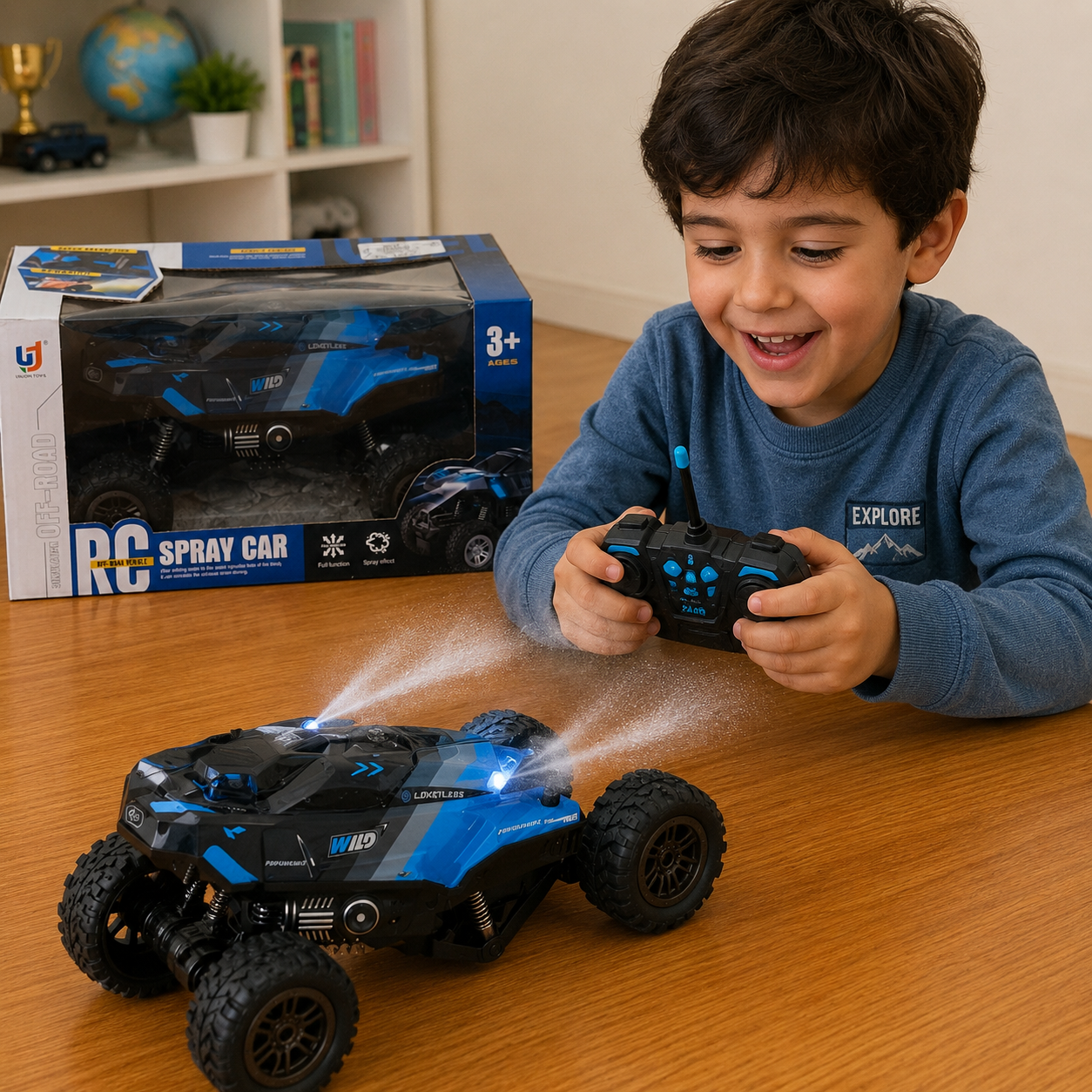 سيارة رش ريموت كنترول للطرق الوعرة | RC Off-Road Spray Car
