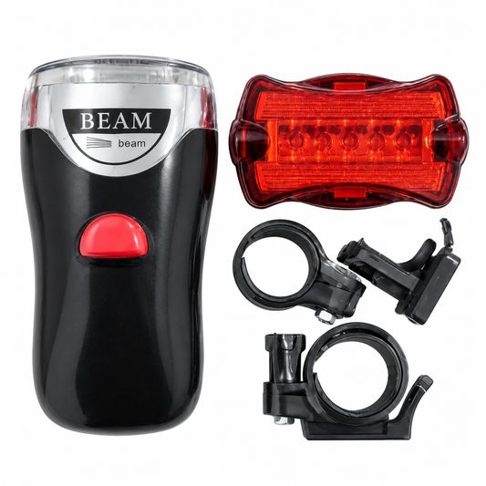 طقم أضواء دراجة أمامي وخلفي BEAM FF-302 BEAM FF-302 Bike Light Set