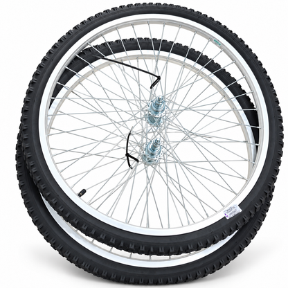 طقم عجلات دراجة 26 بوصة أمامية وخلفية | 26" Bicycle Wheel Set Front & Rear