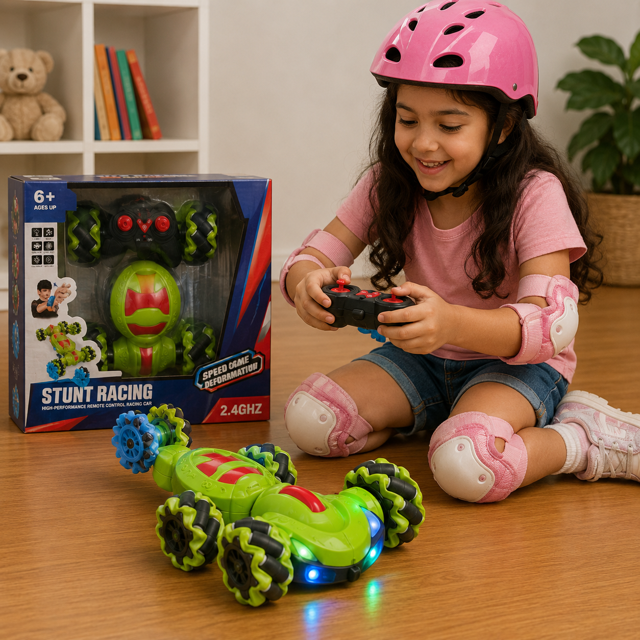 سيارة بهلوانية ريموت | Stunt Racing Remote Control Car