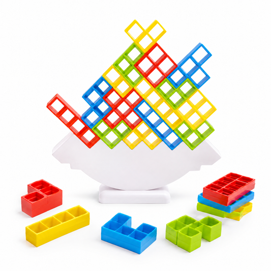 عبة تتريس ثلاثية الأبعاد للتوازن 16 قطعة | Tetris 3D Balance Tower Game 16 PCS