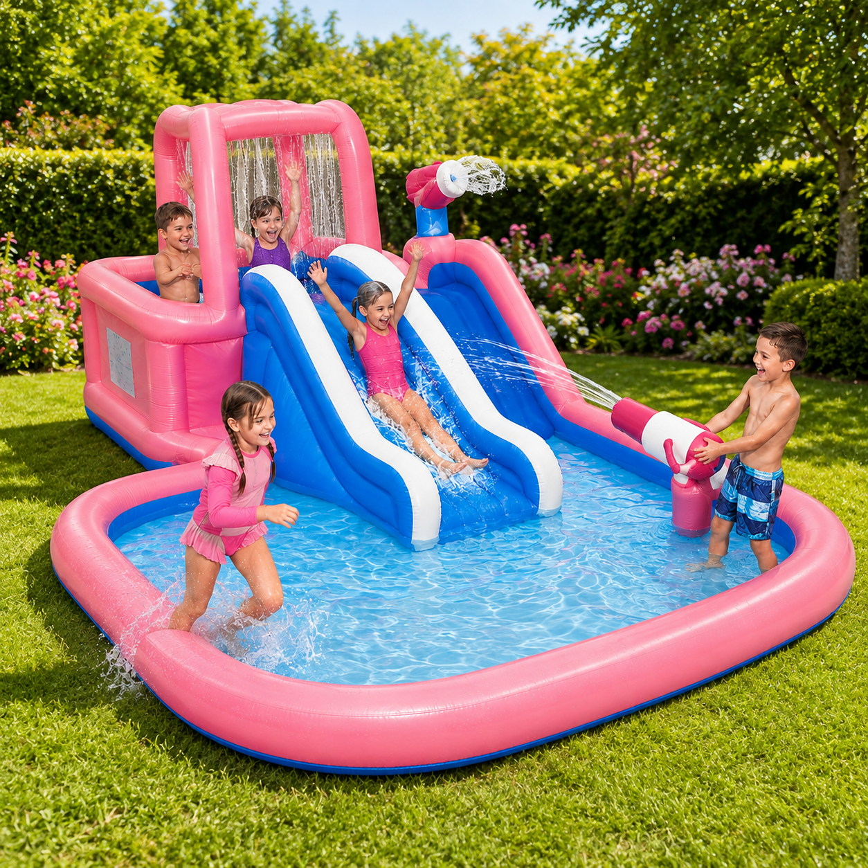 حديقة ألعاب مائية هوائية للأطفال | Bestway H2OGO! Inflatable Water Park