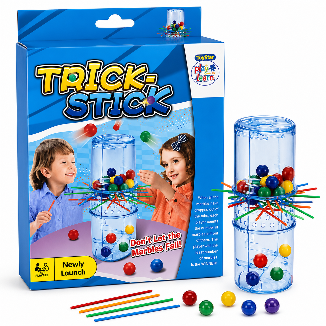 لعبة Trick Stick للأطفال | Trick Stick Marble Game
