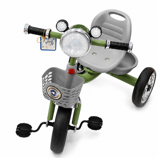 دراجة ثلاثية للأطفال بمقعد وسلة أمامية | Kids Tricycle with Front Basket