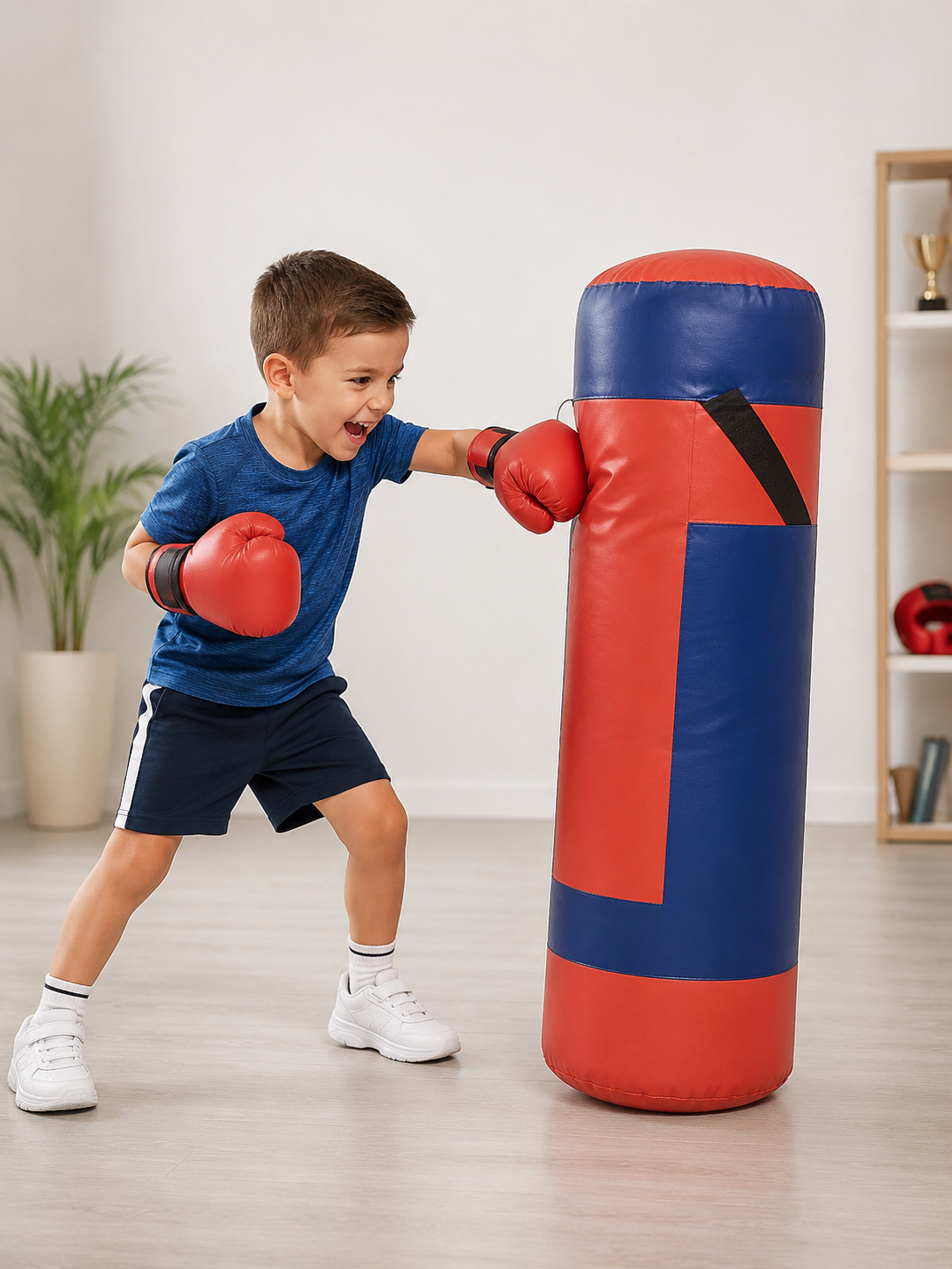 كيس ملاكمة للأطفال مع قفازات | Kids Punching Bag with Boxing Gloves Set