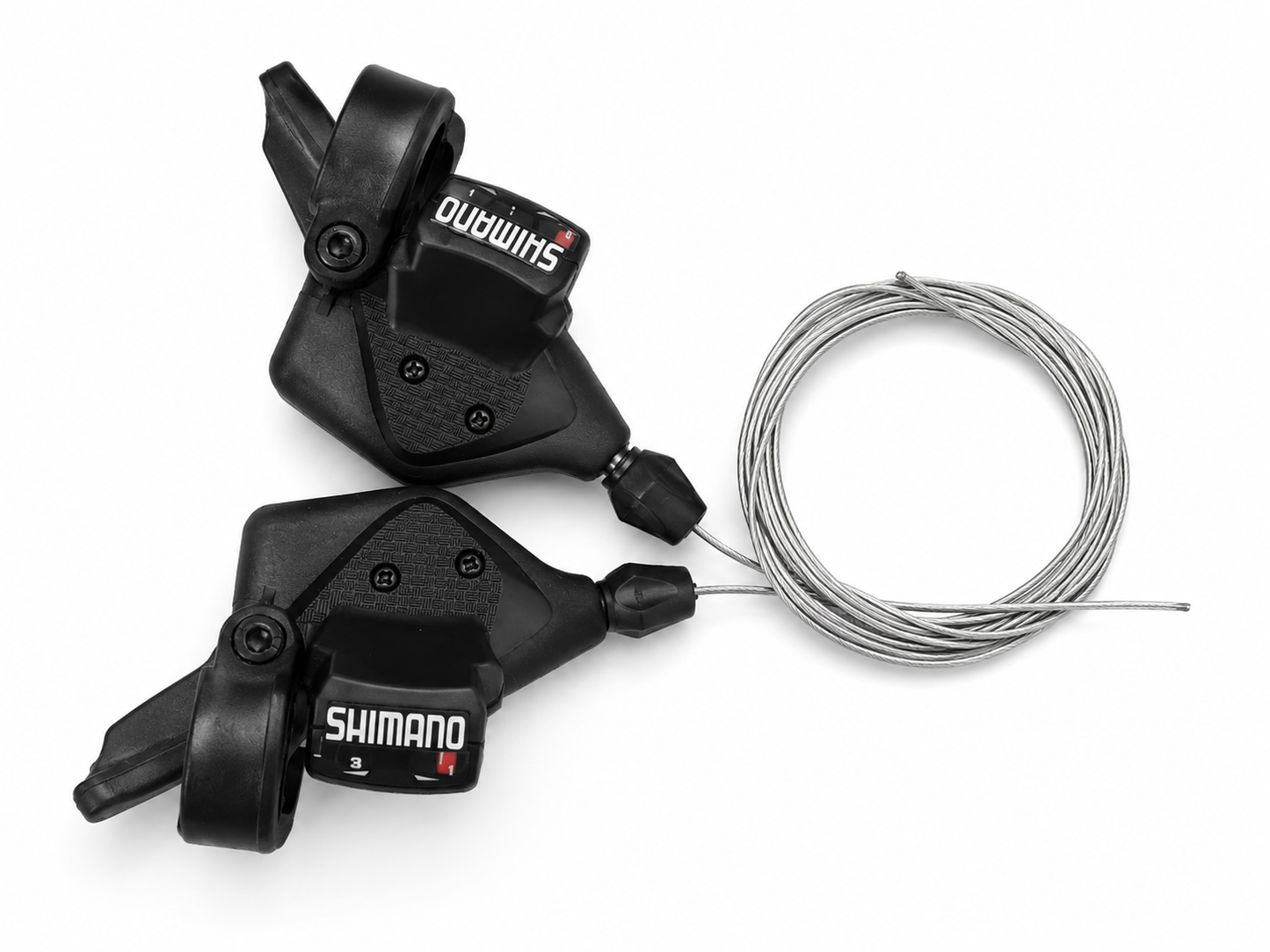 طقم مغيرات سرعة شيمانو مع كابلات (يمين ويسار) | Shimano Shifter Set with Cables (Left & Right)