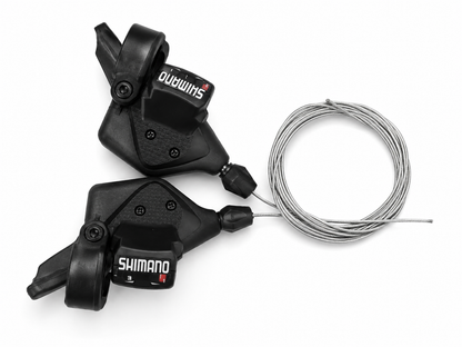 طقم مغيرات سرعة شيمانو مع كابلات (يمين ويسار) | Shimano Shifter Set with Cables (Left & Right)