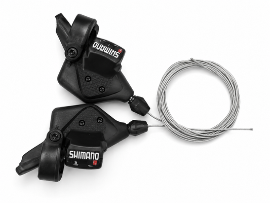طقم مغيرات سرعة شيمانو مع كابلات (يمين ويسار) | Shimano Shifter Set with Cables (Left & Right)