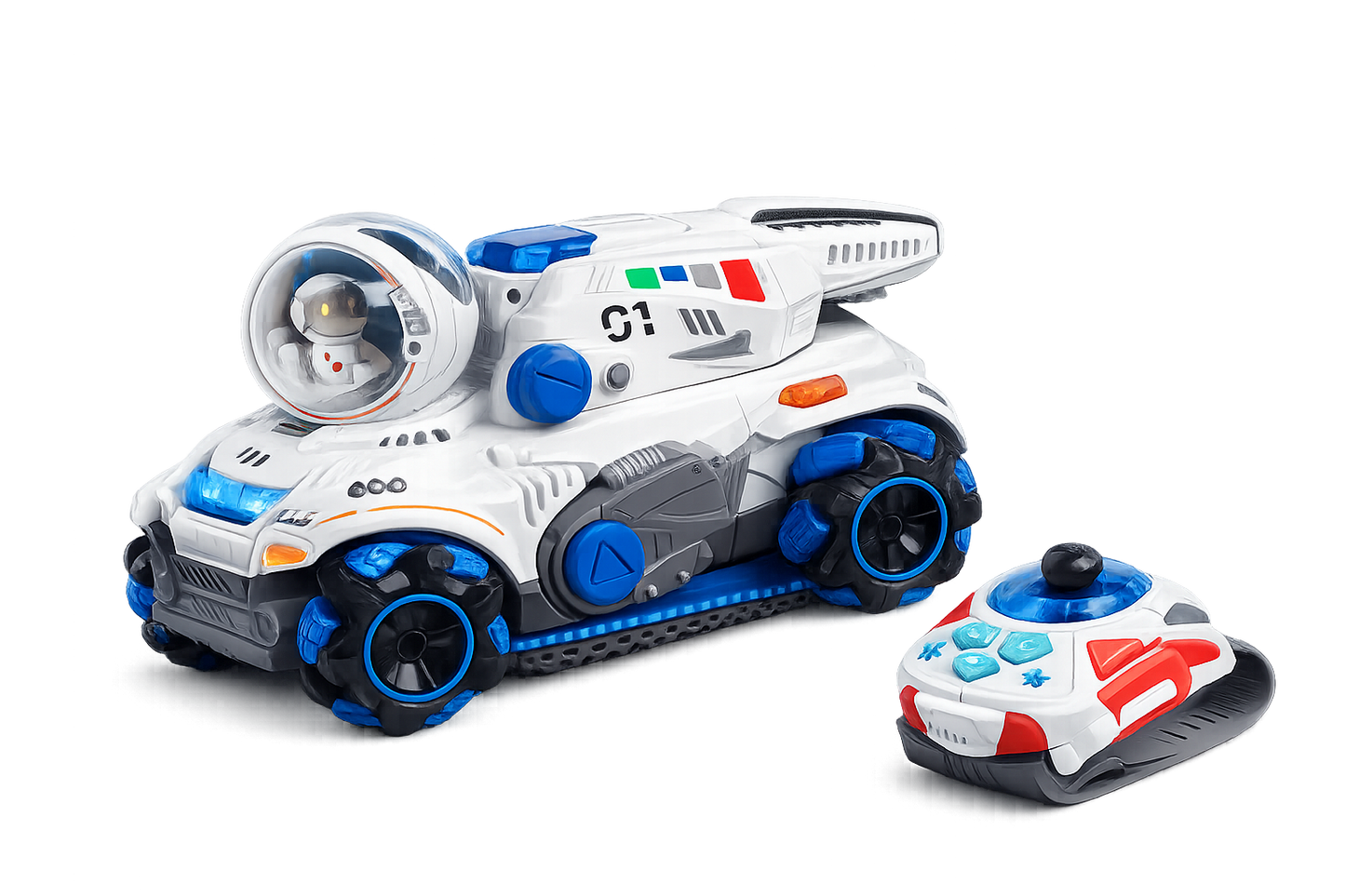 دبابة فضائية بالتحكم عن بعد للأطفال 6+ سنوات | Interstellar RC Tank