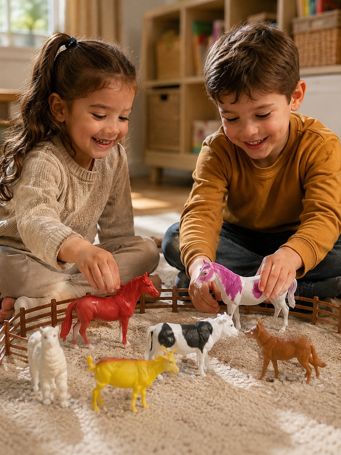 مجموعة مجسمات حيوانات المزرعة | Animal Kingdom Farm Animals Set