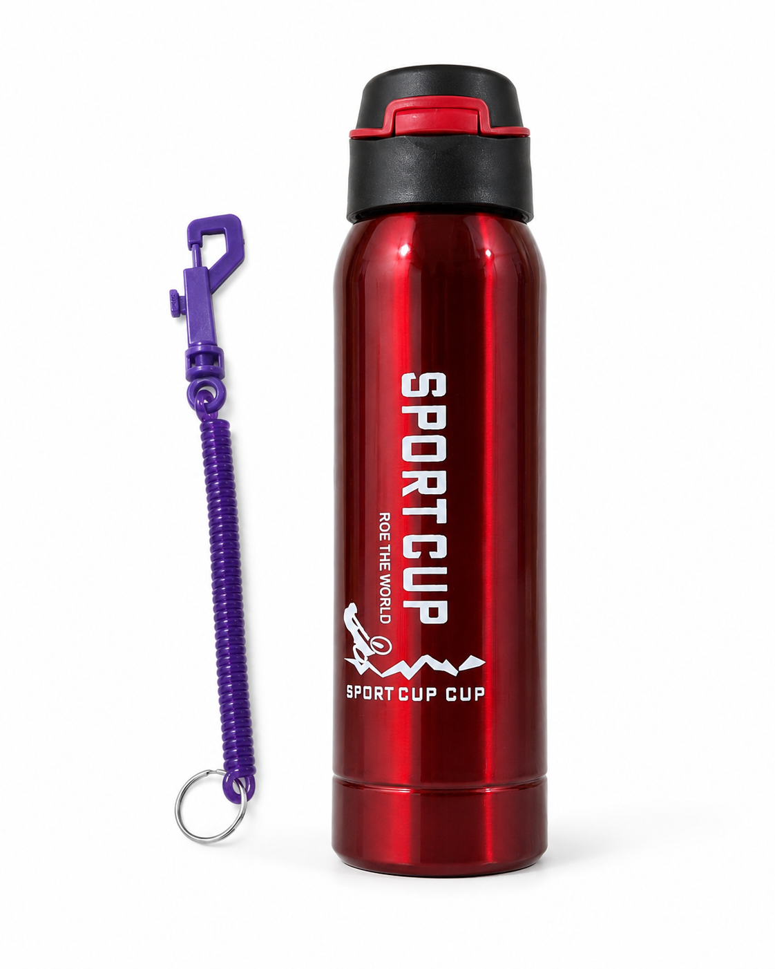 قارورة ماء رياضية بغطاء عملي | Sport Cup Water Bottle