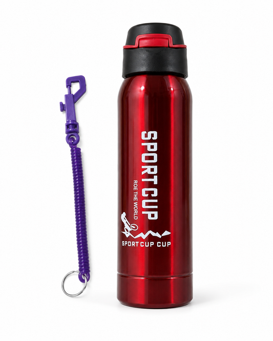 قارورة ماء رياضية بغطاء عملي | Sport Cup Water Bottle