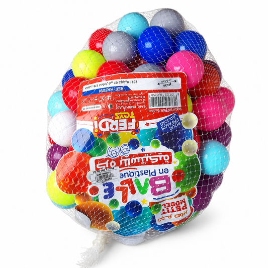 كيس كرات بلاستيكية ملونة 100 قطعة | Colorful Plastic Balls Set 100 PCS