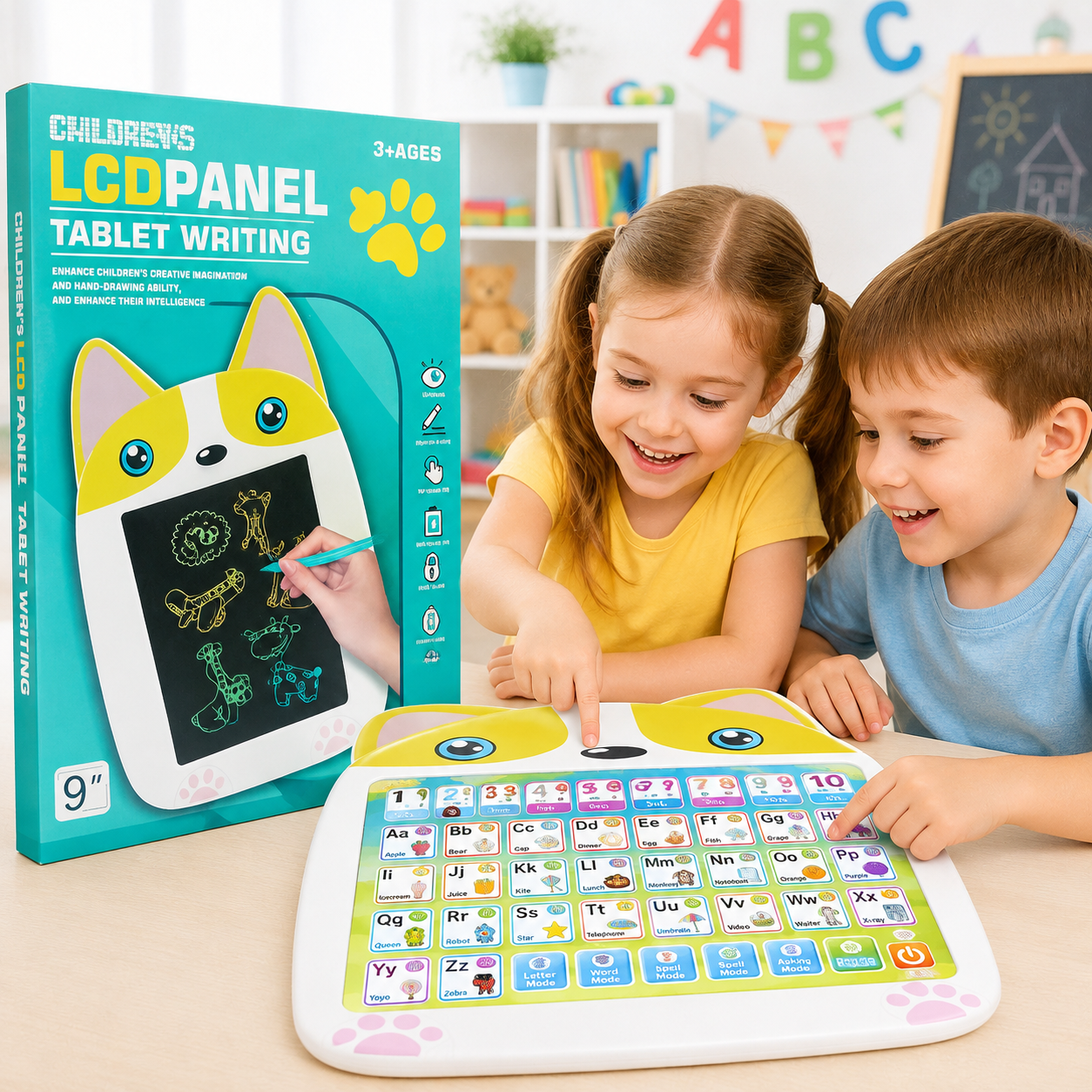 Children's LCD Writing Tablet 9" - لوحة LCD للكتابة والرسم