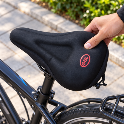 غطاء سرج دراجة جل GEL أسود 4014-144 GEL Bicycle Saddle Cover 4014-144