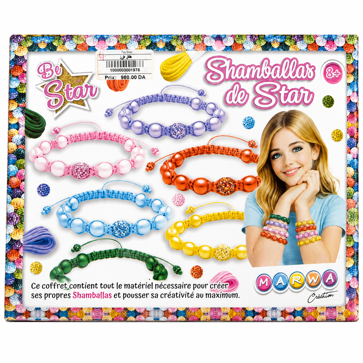 طقم صنع أساور شامبالا للبنات | Shamballas de Star Bracelet Making Kit