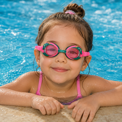 نظارات سباحة للأطفال بتصميم أخطبوط وردي | Kids Octopus Swimming Goggles