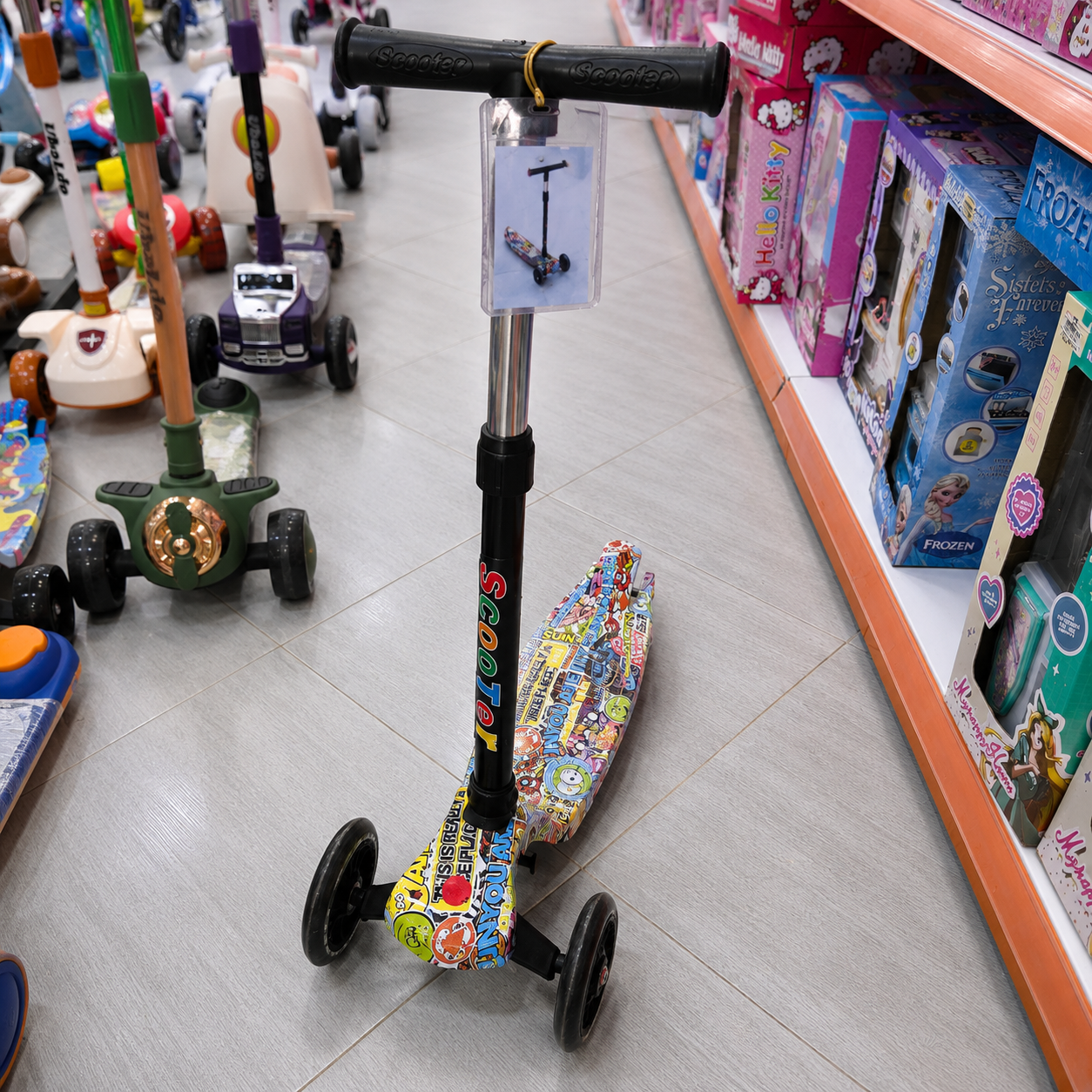 تروتينات أطفال 3 عجلات بتصميم ملوّن | Kids Scooter 3 Wheels