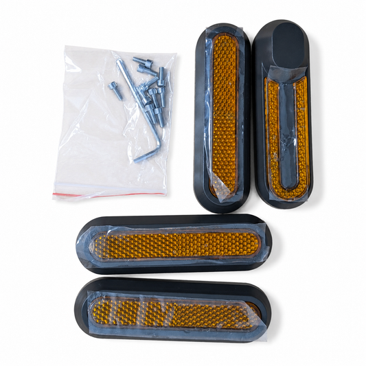 طقم عاكسات ضوئية 4 قطع للدراجة/السكوتر | Reflector Set 4 PCS for Bicycle/Scooter
