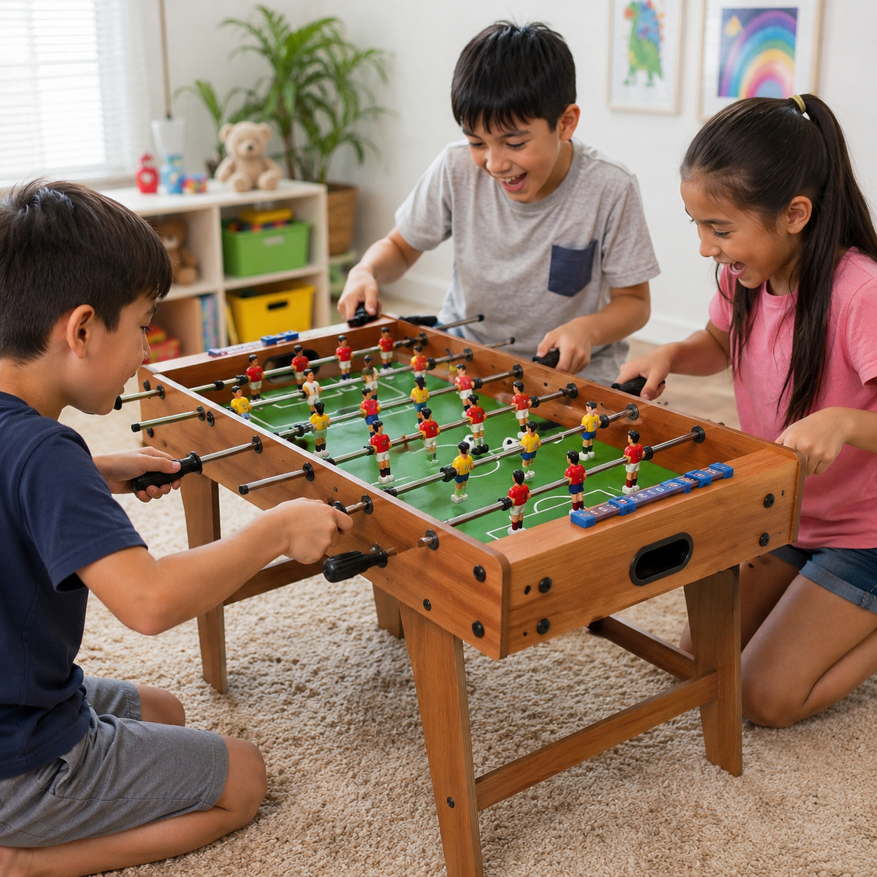 لعبة كرة القدم الطاولة الخشبية 69×35×62 سم | Table Football Game Set