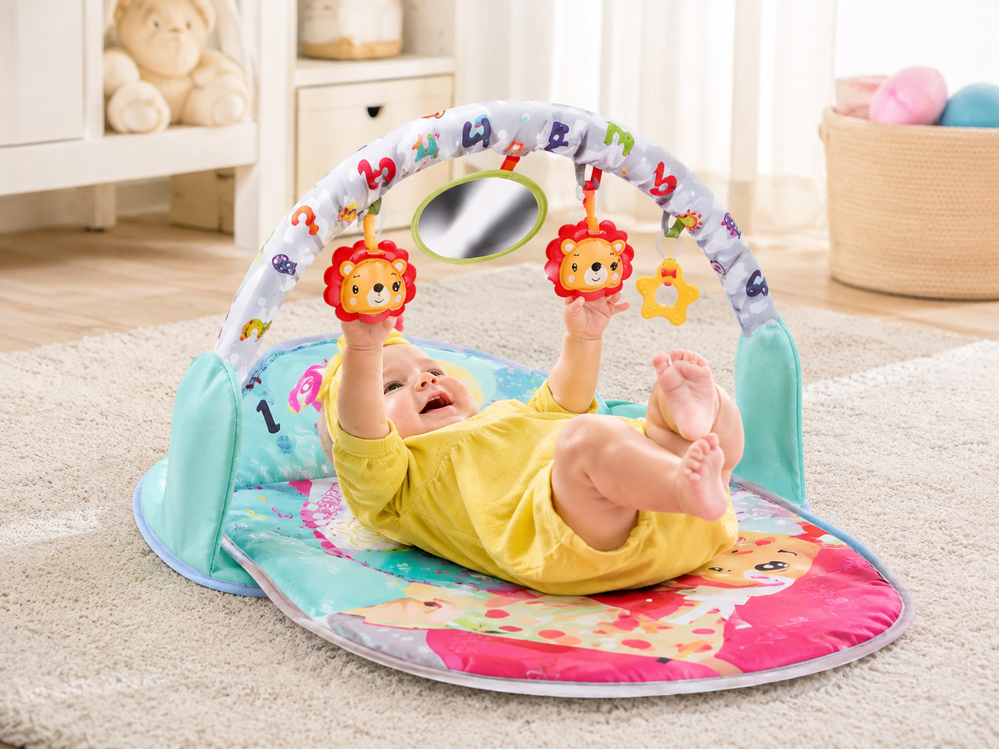 سجادة ألعاب وأنشطة للأطفال | Baby Activity Gym Play Mat