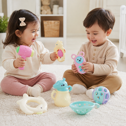 مجموعة ألعاب  للرضع | Baby Rattles Toys Set