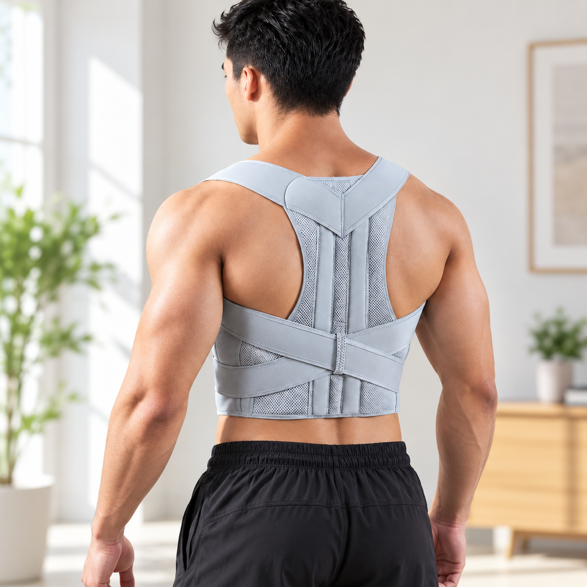 حزام دعم الظهر YC Support 5673 – رمادي | YC Support 5673 Back Support Belt