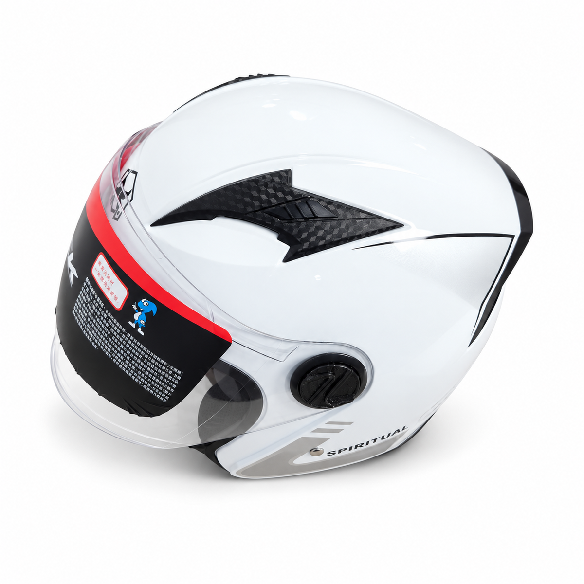خوذة دراجة نارية AXK بزجاج واقٍ – أسود AXK Motorcycle Helmet with Visor