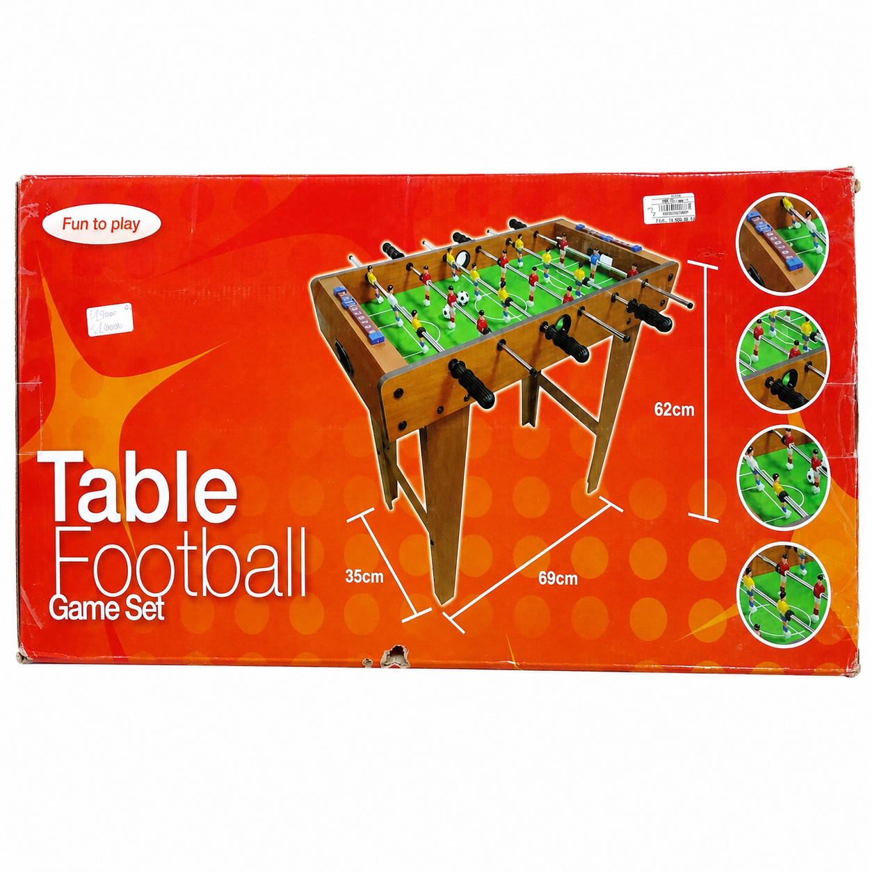 لعبة كرة القدم الطاولة الخشبية 69×35×62 سم | Table Football Game Set