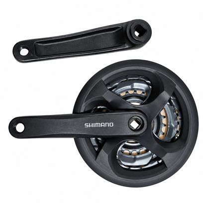 طقم كرنك شيمانو (ديسكا) بثلاث أطباق Shimano Bicycle Crankset