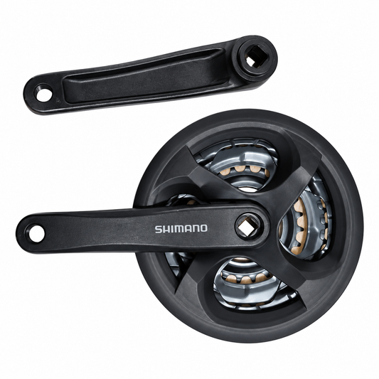 طقم كرنك شيمانو (ديسكا) بثلاث أطباق Shimano Bicycle Crankset