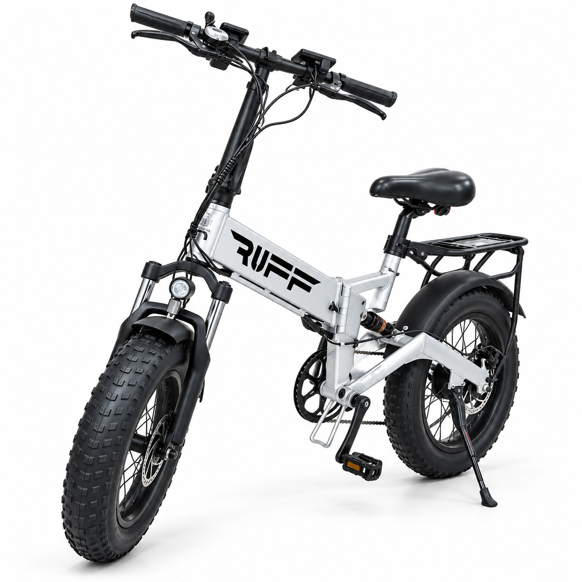 دراجة كهربائية قابلة للطي RIFF – فضي | RIFF Folding Fat Tire E-Bike