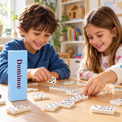 لعبة دومينو Dominoe – علبة بيضاء | Dominoe Classic Domino Set