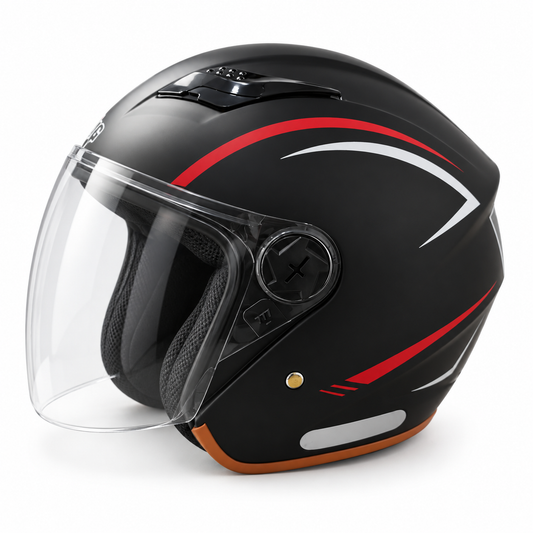 خوذة دراجة نارية REZIG نصف وجه | REZIG Open Face Helmet
