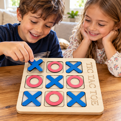 لعبة إكس أو خشبية صغيرة Tic Tac Toe 1 | Wooden Tic Tac Toe (Small)