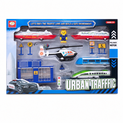 مجموعة حركة المرور الحضرية المتكاملة | Urban Traffic Playset