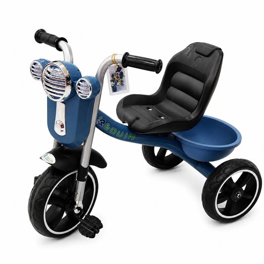دراجة ثلاثية للأطفال بمقعد مريح وسلة خلفية | Kids Tricycle with Back Basket