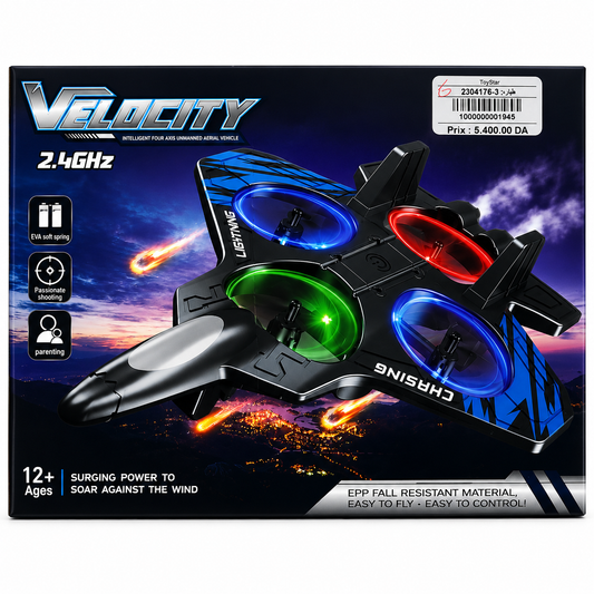 طائرة درون Velocity بالتحكم عن بعد | Velocity 2.4GHz RC Drone Aircraft