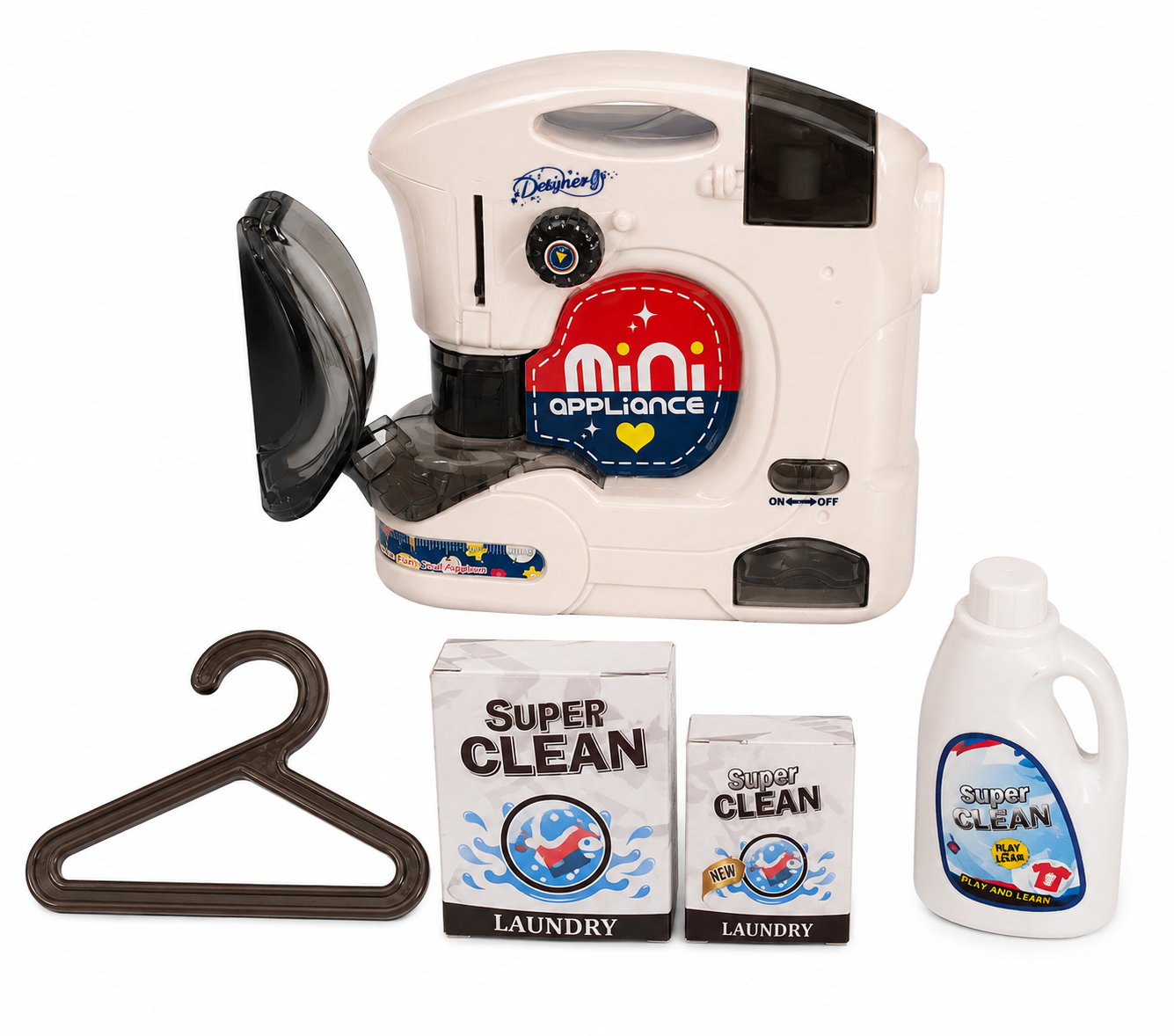 ماكينة خياطة أطفال مع إضاءة وإكسسوارات | Mini Appliance Toy Sewing Machine Set