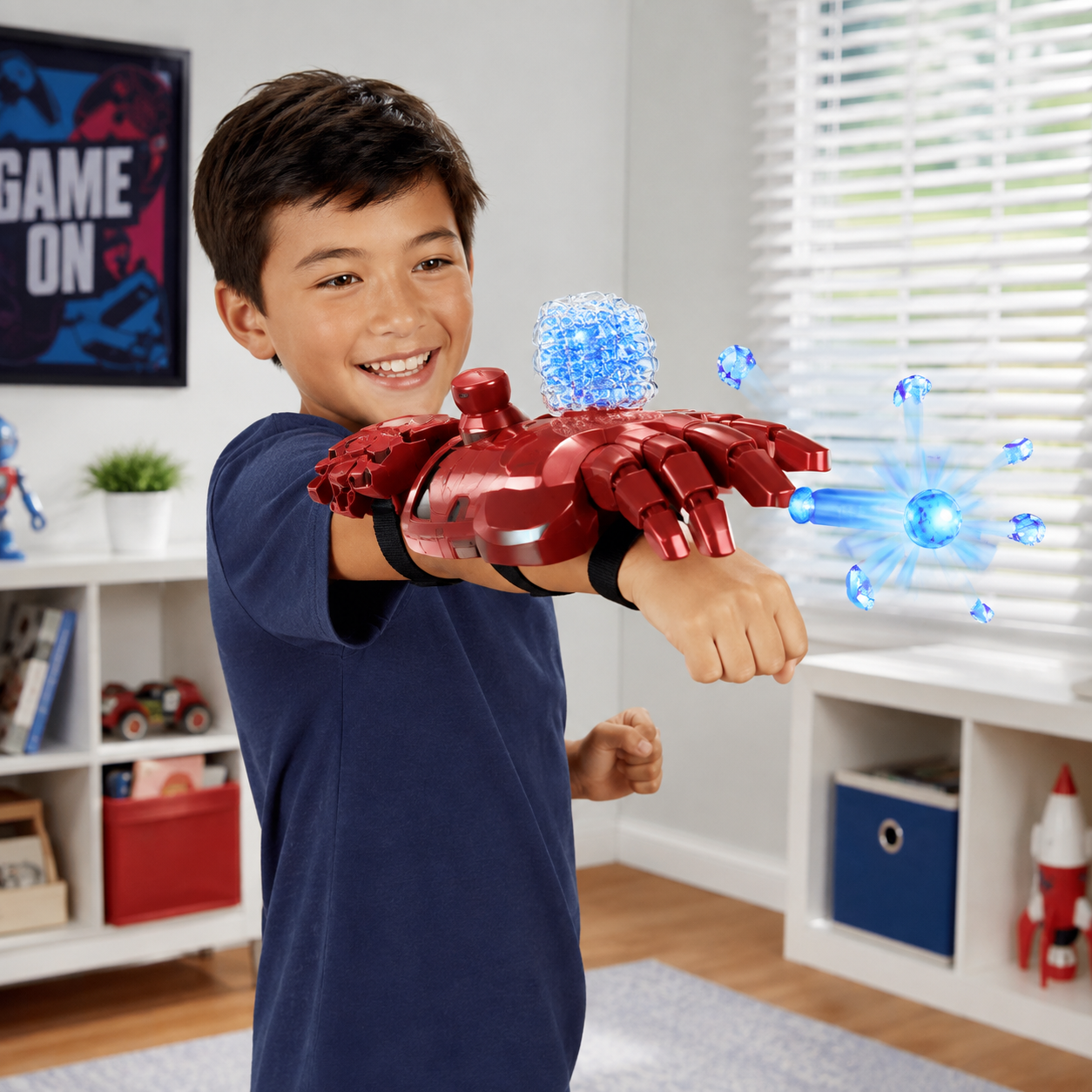 ذراع إطلاق كرات مائية بتصميم بطولي | Launching Arm Water Bullet Toy