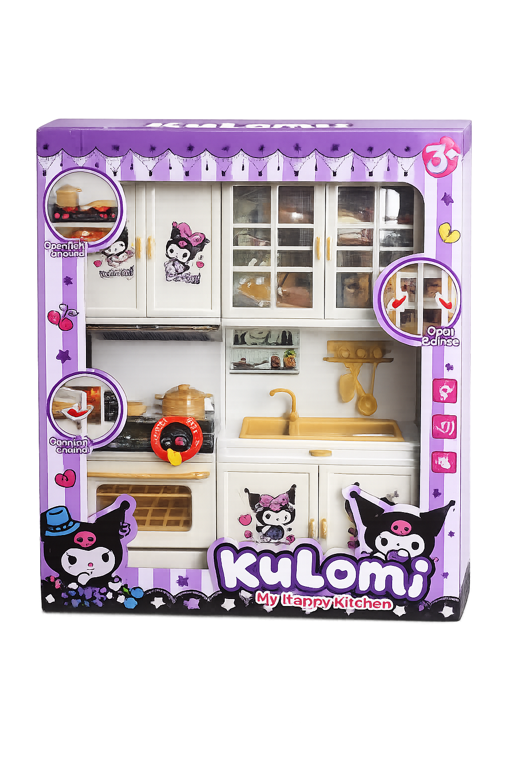 مطبخ ألعاب Kuromi للأطفال +3 سنوات My Happy Kitchen 3+